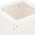 Plantekasse hvit 40x40x39 cm furu