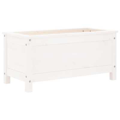 Plantekasse hvit 82,5x40x39cm furu