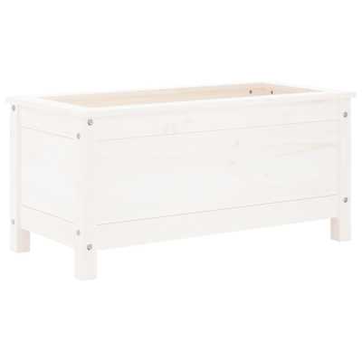Plantekasse hvit 82,5x40x39cm furu