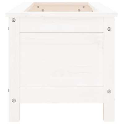 Plantekasse hvit 82,5x40x39cm furu