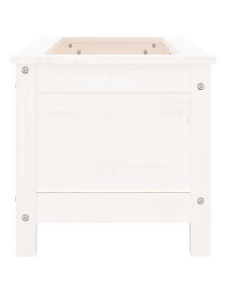 Plantekasse hvit 82,5x40x39cm furu