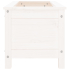 Plantekasse hvit 82,5x40x39cm furu