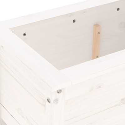 Plantekasse hvit 82,5x40x39cm furu