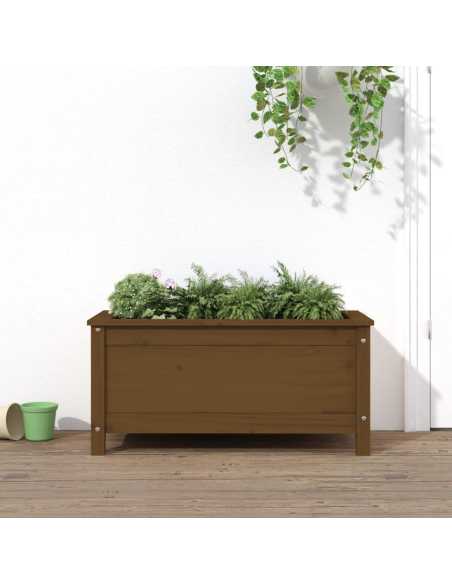 Plantekasse honningbrun 82,5x40x39cm furu