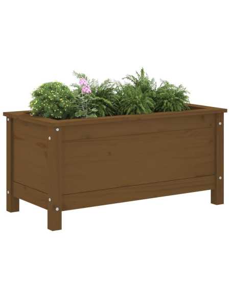 Plantekasse honningbrun 82,5x40x39cm furu