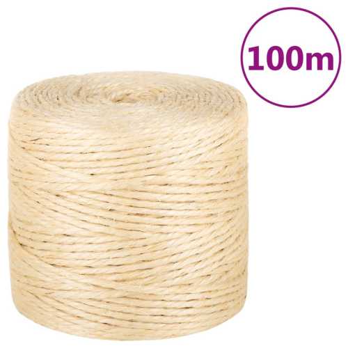 Tau 100% sisal 4mm 100m