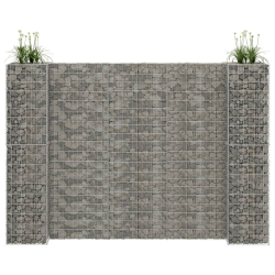 Gabion plantekasse H-formet ståltråd 260x40x180cm