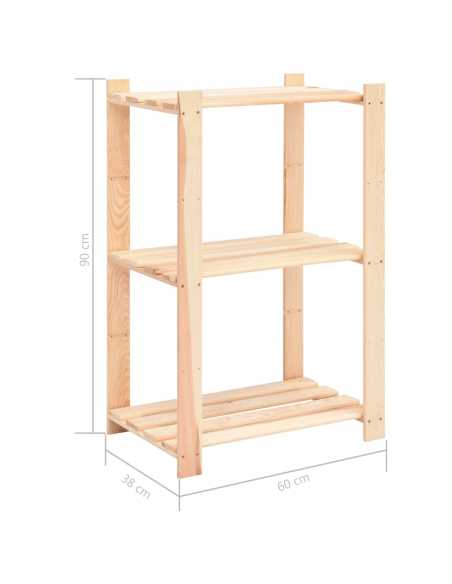 Oppbevaringshylle 60x38x90cm heltre