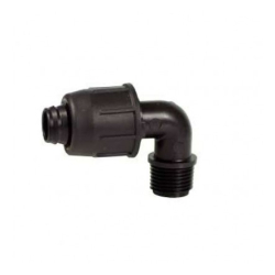 Albue slangekobling QJ 16 x 3/4"utv.gjenge