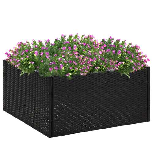 Plantekasse svart 80x80x40 cm