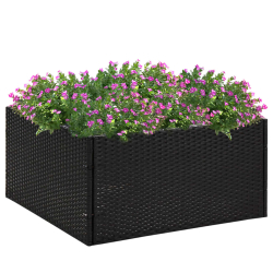 Plantekasse svart 80x80x40 cm