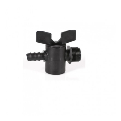 Kobling med kuleventil 25mm x 3/4" utv.gjenge