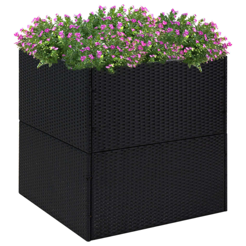 Plantekasse svart 80x80x80cm
