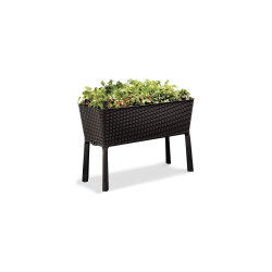 Blomsterkasse (EASY GROW) Brun