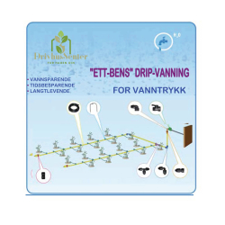 Micro-Drip Vanningssystem “Ett-Bens” For Vanntrykk