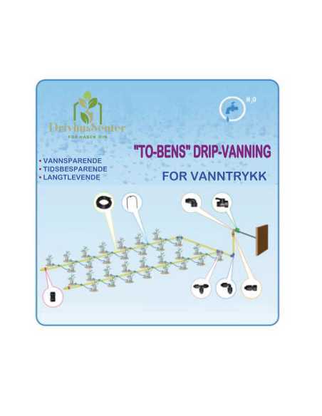 Micro-Drip Vanningssystem “To-Bens” For Vanntrykk