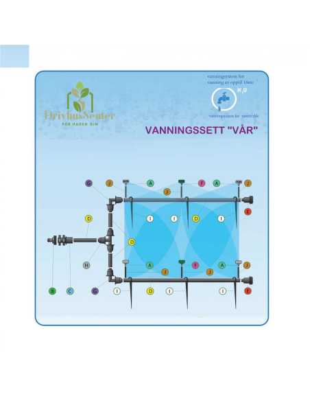 Drivhus vanningssystem “Vår” for vanntrykk