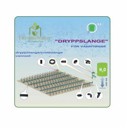 Dryppslange system “Dryppslange” for vanntønne
