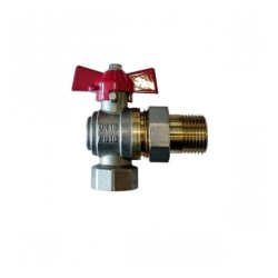 Kuleventil med mutter, 3/4" innv./utv.gjenge