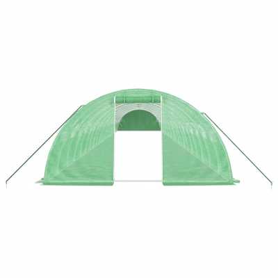Drivhus med stålramme grønn 88m² 22x4x2m