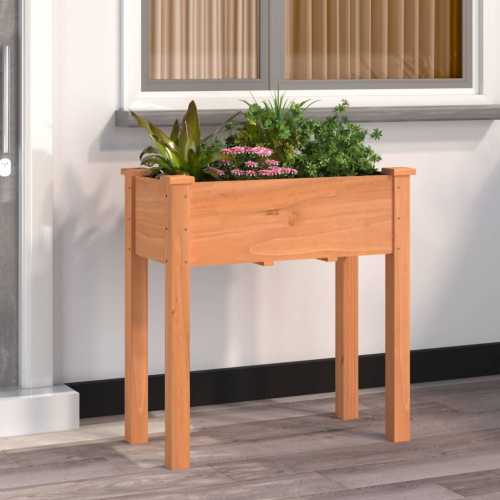 Plantekasse med foring brun 71x37x76cm gran