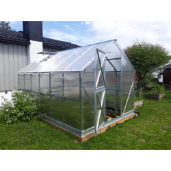 Drivhus Komplett Pakke “Standard” Skrått Tak