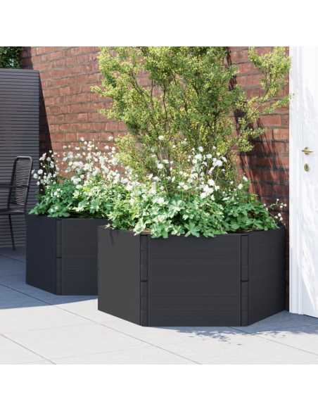 Plantekasser 2 stk antrasitt