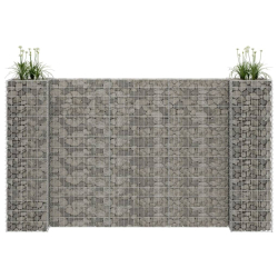 Gabion plantekasse H-formet ståltråd 260x40x150cm