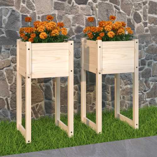 Plantekasser 2 stk 40x40x81cm furu