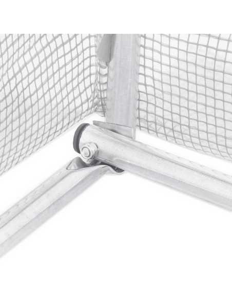 Drivhus med stålramme hvit 36m² 12x3x2m