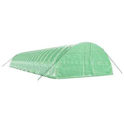 Drivhus med stålramme grønn 120m² 20x6x2,85m