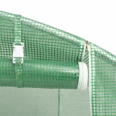 Drivhus med stålramme grønn 120m² 20x6x2,85m
