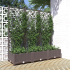 Plantekasse med espalier brun 120x40x121,5cm