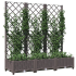 Plantekasse med espalier brun 120x40x121,5cm