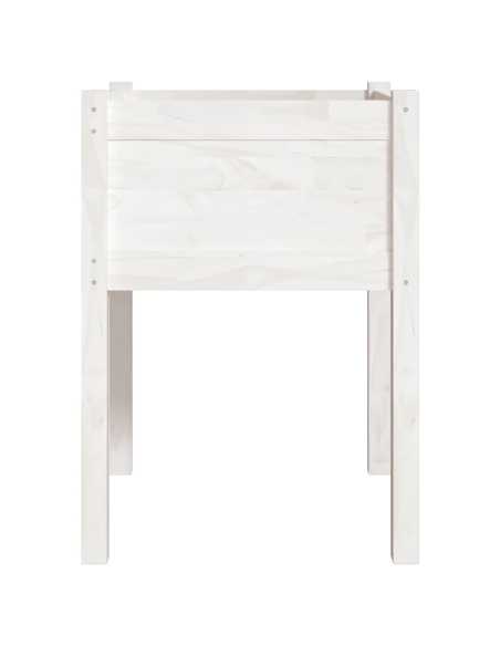 Plantekasser 2 stk hvit 50x50x70 cm heltre furu