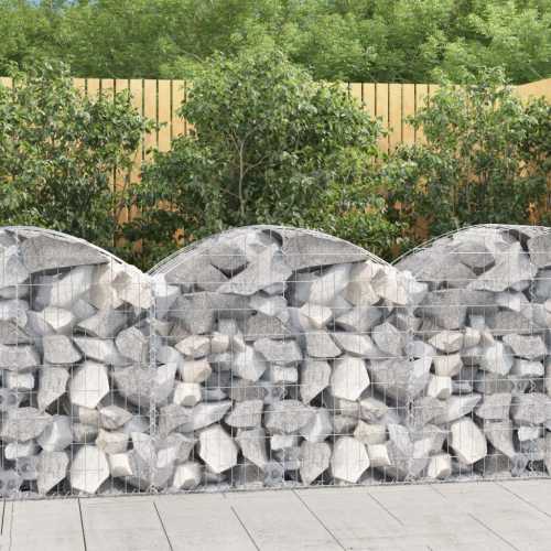 Gabion buet 100x50x80/100cm galvanisert jern