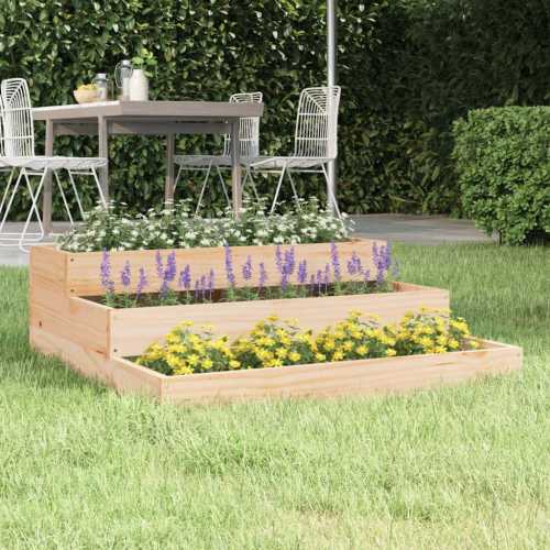 Plantekasse 78x78x27 cm heltre furu