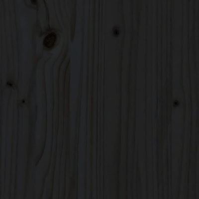Plantekasse svart 77x25x104,5 cm heltre furu