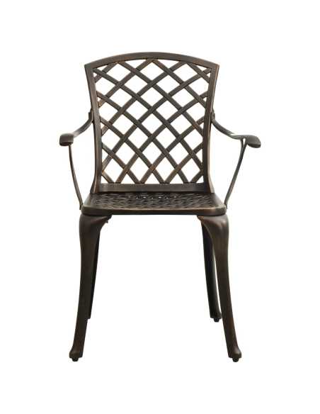 Bistrosett 3 deler støpt aluminium bronse