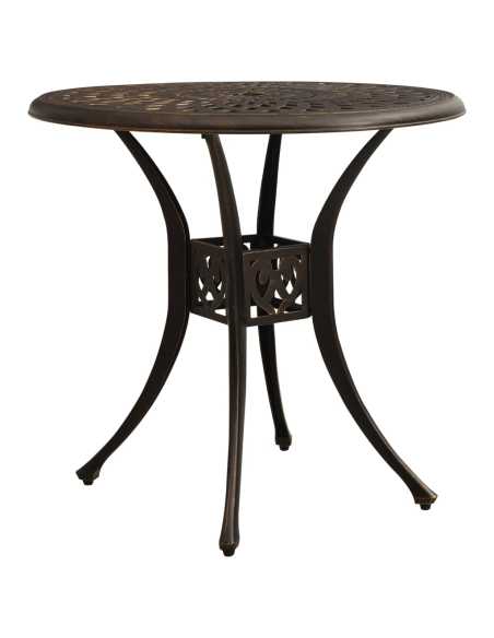 Bistrosett 3 deler støpt aluminium bronse