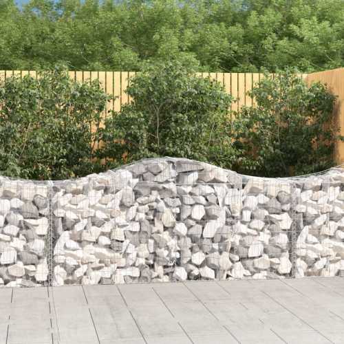 Gabion buede 20stk 200x50x80/100cm galvanisert jern