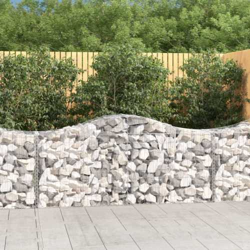 Gabion buede 30 stk 200x50x80/100 cm galvanisert jern