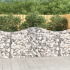 Gabion buede 5stk 200x50x100/120cm galvanisert jern
