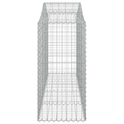 Gabionkurver buede 10 stk 200x50x100/120 cm galvanisert jern