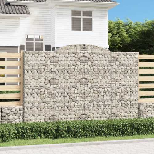Gabion buede 2stk 300x50x200/220cm galvanisert jern
