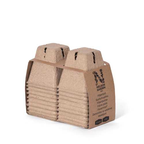 Fiberkrukke Firkantet 20stk