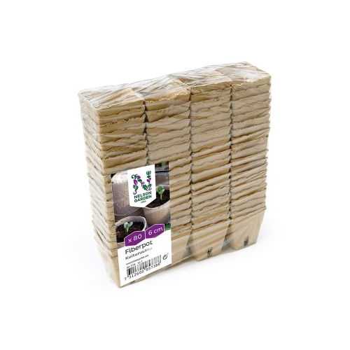 Fiberkrukke Firkantet 80stk