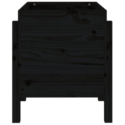 Hageplantekasse svart 62x50x57 cm heltre furu