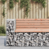 Hagebenk gabion 92x71x65,5cm gran