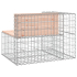 Hagebenk gabion 92x71x65,5cm gran